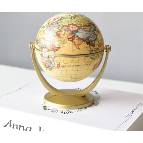 Study bookcase wine cabinet european-style living room soft adornment globe setting piece crafts statues Home decoration dies