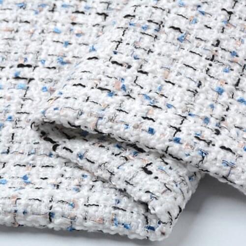 Vintage Plaid Artificial Wool Woven Tweed Fabric Wind Snowflake Reindeer Fabrics DIY Needlework Carfts Sewing Coat Skirt Suits