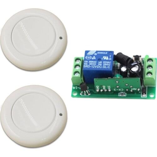 High Quality New Product 1CH Wireless Remote Control Switch System Smart Home Controller with 2pcs Remote Control 315/433mhz