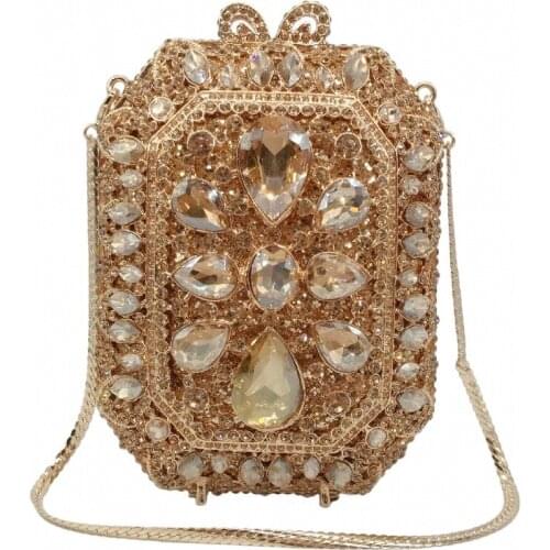 XIYUAN lady Crystal Women Clutch Bags Luxury Design Diamond Evening Bags Party Wedding Clutch Purses and Handbags crossbody bag