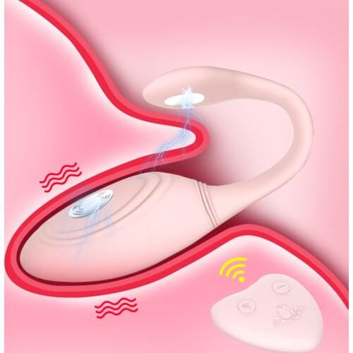 Electric Shock Vibrator for Women Wearable Panties Vibrating Egg Wireless Remote Control Jump Egg Vigina Ball Sex Toys for Women