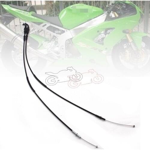 1pair Motorcycle Throttle Cable Rope Brake Oil Accelerator Control Wire Carburetor Line for KAWASAKI ZX6R ZX636 2009-2012
