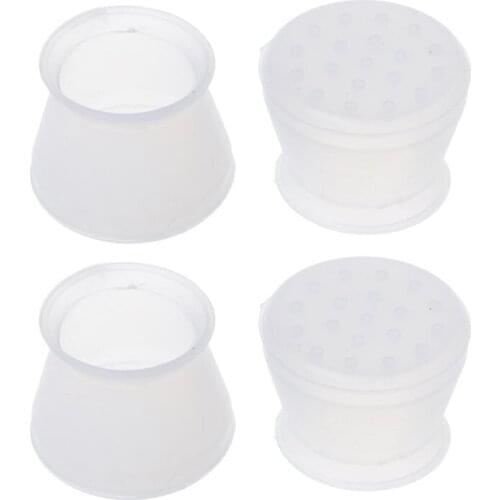 4Pcs Silicone Chair Leg Caps Feet Pads Furniture Table Covers Floor Protectors