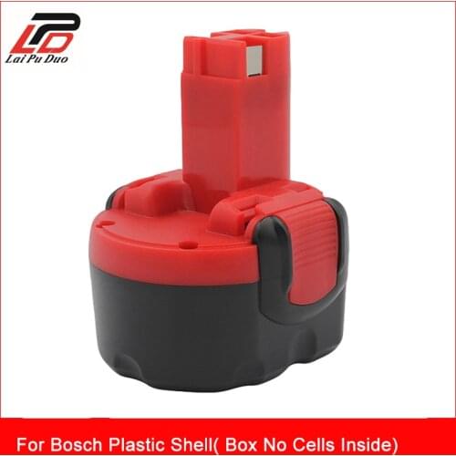 Laipuduo NI-MH NI-CD 9.6v Rechargeable Battery case for Bosch Plastic Shell( Box No Cells Inside)