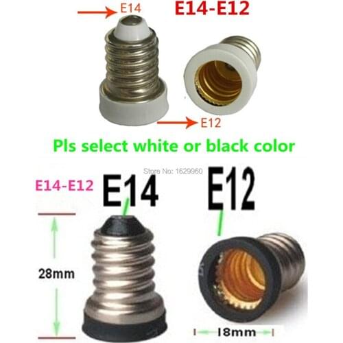 E14 To E12 Lamp Holder e14-E12 for LED Candle Light chandelier lamp Base socket Converter 100PCS Free Shipping