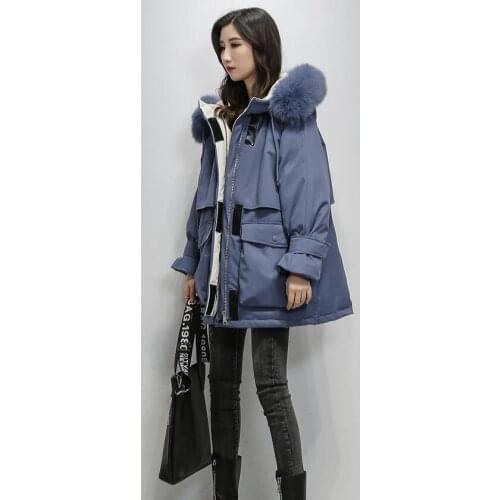 Женские парки с натуральным мехом EFKGH China At AliExpress