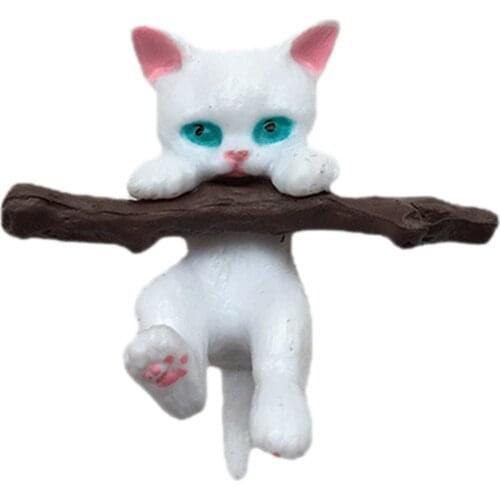 Branch Cat Car Pendant Rearview Mirror Resin Pendant Car Interior Decoration Gifts Hanging Decoration Supplies