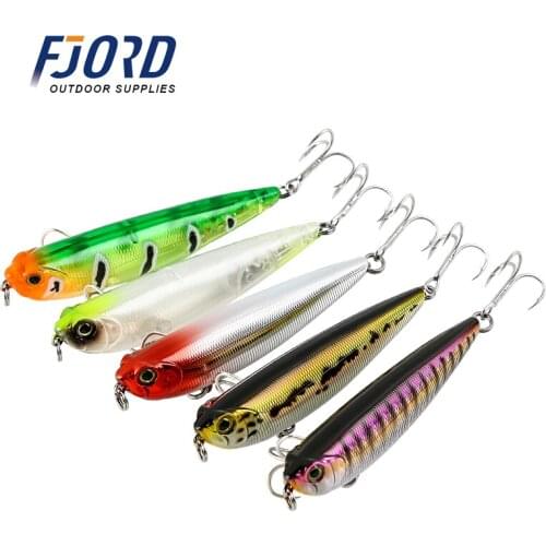 FJORD New products100mm 14g fishing lures pencil walk the dog hard bait lure floating lure