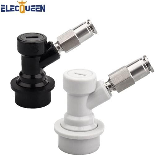 Upgrade Thread Ball Lock Keg Disconnect Set With Pneumatic Quick Joint,304 Stainless Steel Push In Pipe Quick Fittings Connector