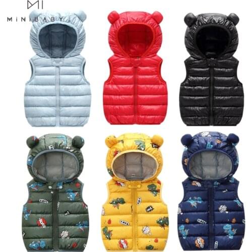 2020 New Children Autumn Winter Coat Baby Girl overcoat Kid Boys Clothes With ear Hooded Jackets Light Style Outwear
