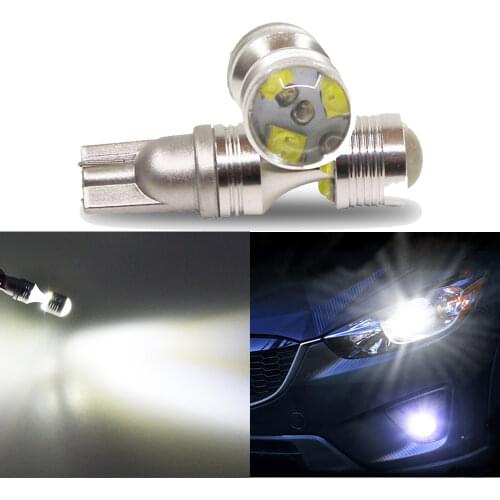 1pcs T10 canbus decoding W5W XBD 30W 6 lights High power white spare reversing width lamp daytime running Warning light LEDBAR