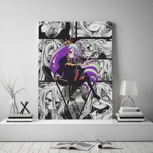 Modular Canvas HD Print Pictures Shiro No Knowledge No Life Anime Wall Art Painting Home Decor Posters For Living Room Framework