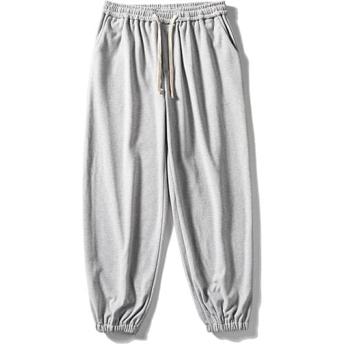 Mens Joggers Sportwear Trousers Streetwear Sweatpants Casual Pants Men New Fashion Harem Pants Ankle-Length