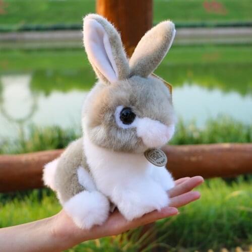Gray rabbit about 20cm soft doll , cute rabbit plush toy baby toy birthday gift h0759