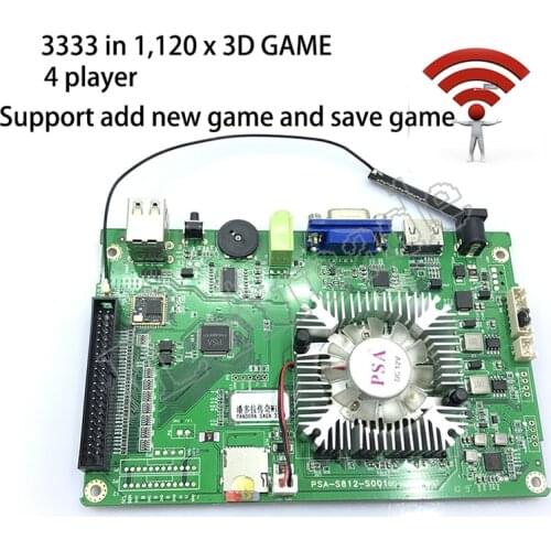 New pandora SAGA WIFI add the new game and save game 3333 in 1 with 120 x 3D GAME support 4 players pandora 3D Board HDMI VGA