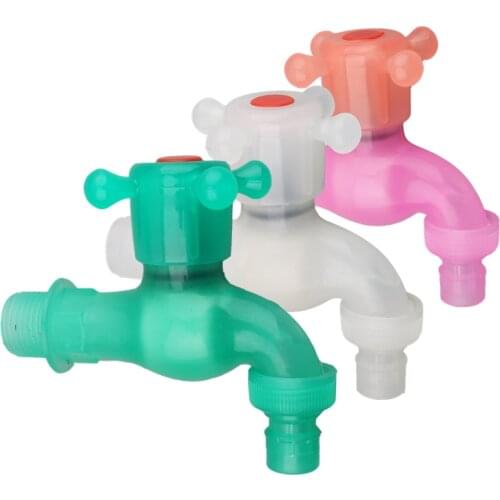 1pc 1/2" Male Thread Plastic Faucet Garden Irrigation Connector Washing Machine Tap Bathroom Kitchen Faucet