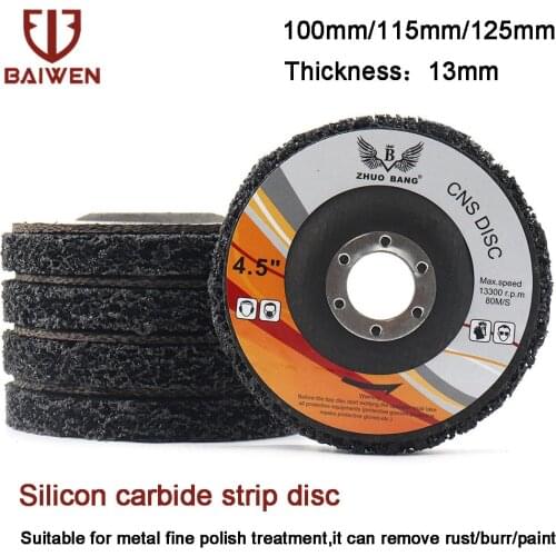 100m 115mm 125mm Poly Strip Disc Abrasive Wheel Paint Rust Remover Clean Grinding Disc for Motorcycles Durable Angle Grinder Car