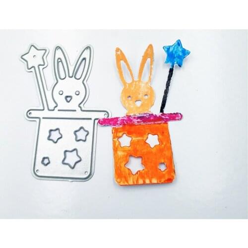 PANFELOU Hat magic rabbit Scrapbooking DIY Embossing mould card paper die Metal cuts dies cutting Amusement park circus