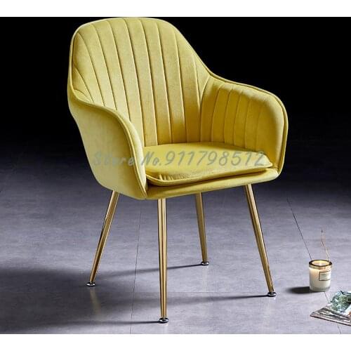 Nordic light luxury net red ins nail dining chair modern desk chair simple home chair backrest stool makeup chair