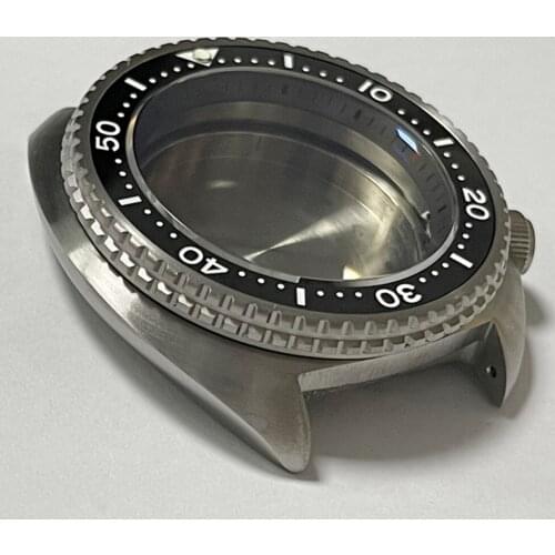 Heimdallr SKX007/009 Watch Parts 46.6mm Titanium Turtle Water Ghost Watch Case Sapphire Ceramic Bezel Fit for NH35/36 Movement