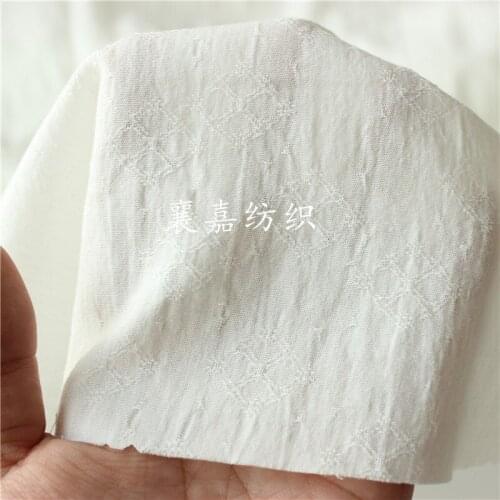 Jacquard Cotton Fabric Cloth for DIY Fashion Summer Dress Apparel Sewing DIY Fabric