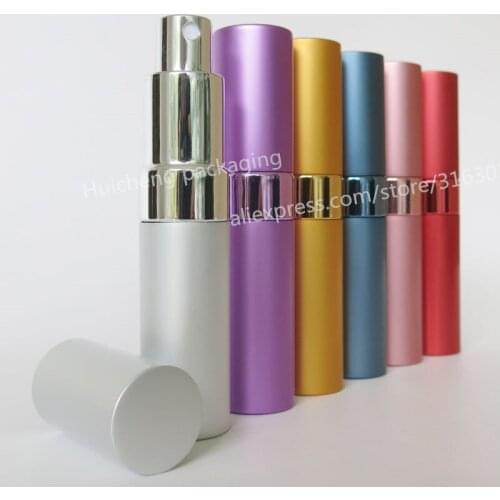 100pcs/lot 15ml Travel Refillable Perfume Atomizer Empty Rotatable Perfume bottle 15cc Perfume packaging