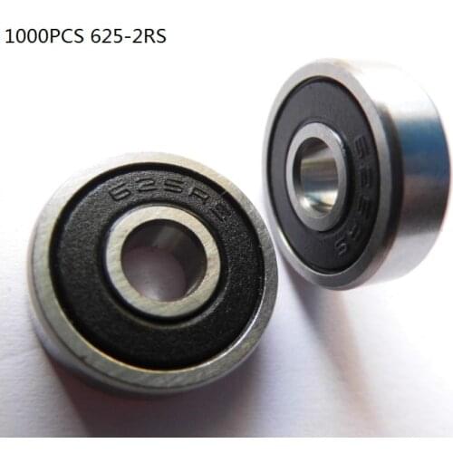 1000pcs/lot 625-2RS deep groove ball bearings mini ball bearings shaft 5x16x5mm