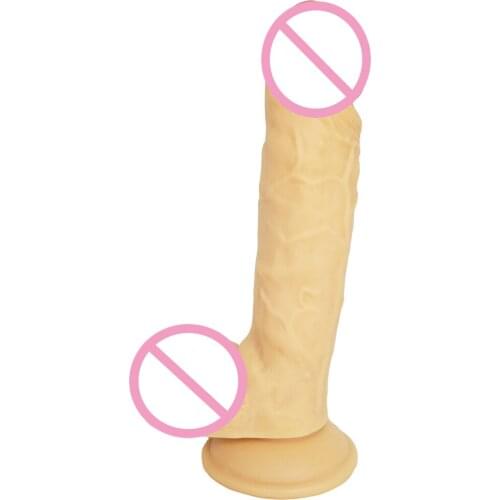 24*5CM Huge Dildo Realistic Big Dildos Soft Penis Anal Butt Plug Female Masturbator Erotic Sex Toy for Women Strong Suction Cup