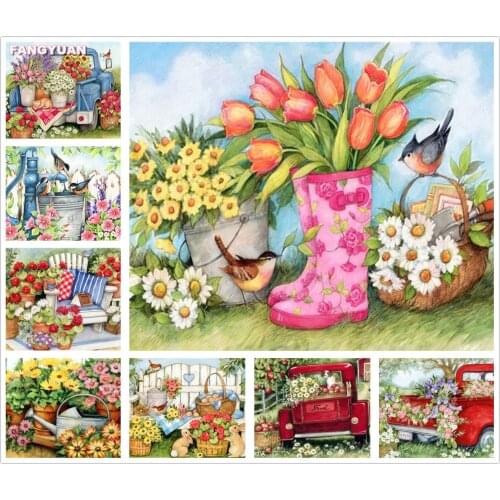 5D Diy Diamond Painting Cartoon Rabbit Full Drill Diamond Embroidery Cross Stitch Kit Rhinestones Mosaic Garden Home Decor Gift