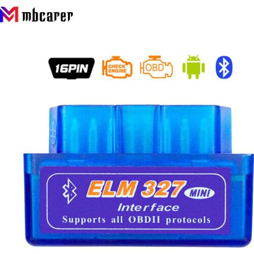 EIM327 Bluetooth-compatible OBD2 V2.1 EIM 327 V 2.1 OBD 2 Car Diagnostic-Tool Scanner OBDII Adapter Auto Diagnostic Ferramentas
