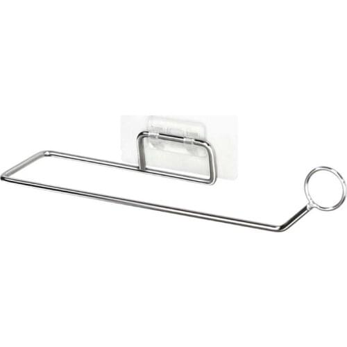Stainless Steel Tissue Holder Kitchen Towel Rack Self Adhesive Bathroom Toilet Roll Paper Storage Dispenser