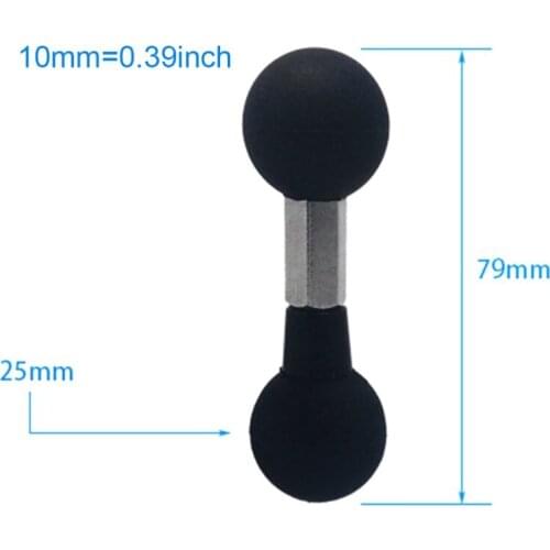 79MM Double Dual Head Ball Mount Adapter for Action Camera Smartphone GPS Bracket Converter Accessories
