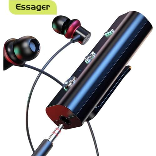 Essager Bluetooth-compatible 5.0 Receiver Wireless Adapter For 3.5mm Jack Earphone Speaker Headphone Aux Audio Music Transmitter