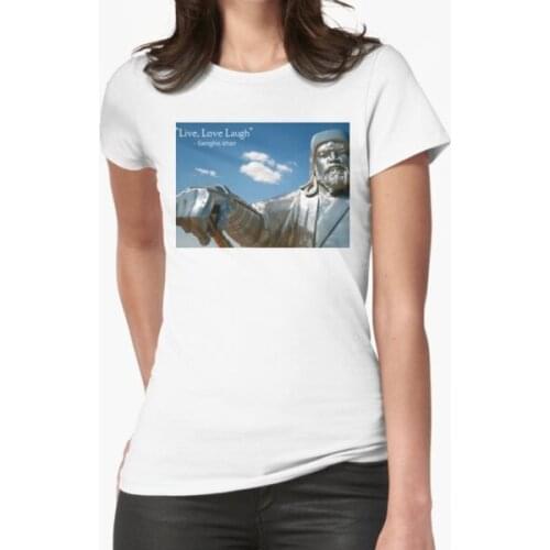 Genghis Khan Fake Quote Live Love T-Shirt Print Top