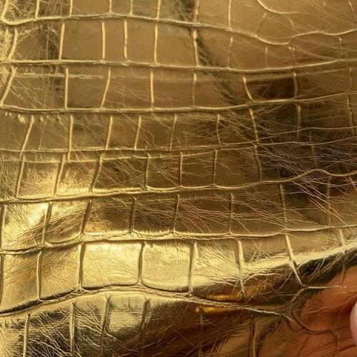 Imitation leather Metal crocodile synthetic PU mateials
