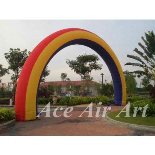 Custom beautiful commercial inflatable rainbow arch balloon for event party decoration