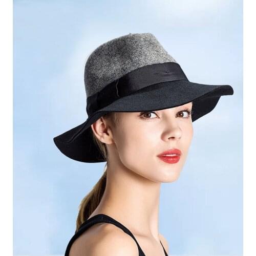 Fashion Outdoor Autumn and winter cap bucket hat wool felt adult women men hat