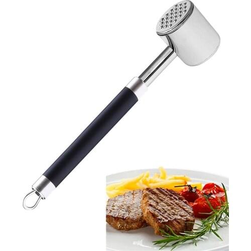 Meat Tenderizer Safe Non-Slip Double-sided 27x5.5x4.8CM Multifunctional Stainless Steel High Quality Meat Hammer
