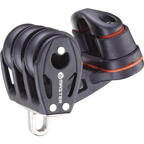 Sailboat Dinghy 29mm 1 1/8 Inch Triple Fairlead Cleat Block Windrider Block Small Boat Block Master BB-0212F