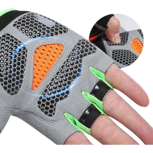 Half Finger Outdoor Sports Riding Men Women Fitness Gloves Non-slip Fingerless Breathable Protective Sunscreen Gloves