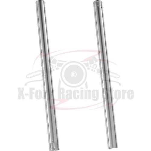Motorbike Front Inner Fork Tubes Pair Pipes Silver For Yamaha FZR250 3LN 1989-1994 1990 1991 1992 1993 3LN-23111-00-00 38X592mm