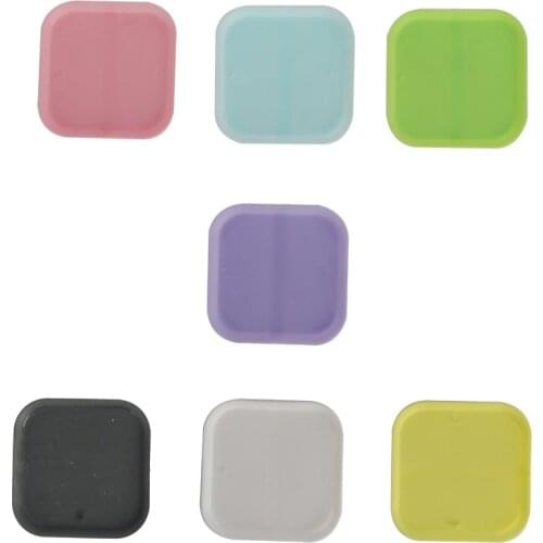 Plastic 6cm Plant Flower Pot Square Trays Colorful Potted Chassis Tray Garden Balcony Office Succulents Square Base Plates 8 Pcs