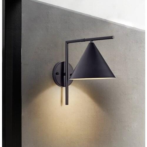 Nordic Classic adjustable modern industrial Long swing arm black wall lamp sconce vintage E27 lights for Bathroom bedroom foyer