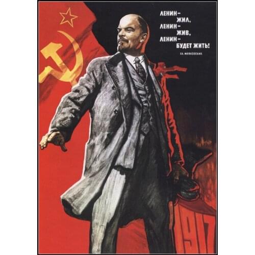 Vintage Stalin of the Soviet Union old Posters Simple Creative Kraft Paper Posters Classic Decorative Painting Art Paintings 81