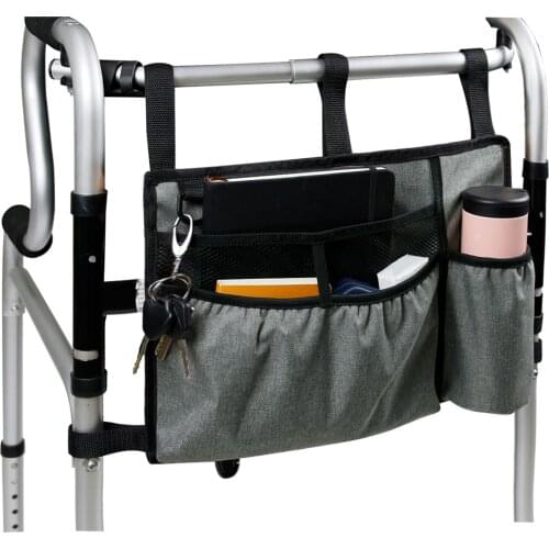 Rollator Walker Bags Electric Scooter Wheelchair Side Pouch Storage Bag Chair Armrest Pocket Organizer Bags Holder