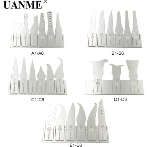 UANME IC Chip Knife Motherboard Remove Glue PCB Thin Blade For iPhone A8 A9 A10 CPU RMA Knives Tool