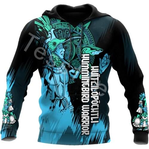Tessffel Amazing Aztec Warrior 3D Printed Men/Women Sweatshirt Harajuku Zipper Hoodie Casual Unisex Jacket Pullover Style-A26