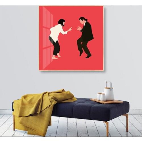Indie Aesthetic Classic Pulp Fiction Minimalist Vintage Posters And Prints Photo For Wall Canvas Painting Living Room Decoration