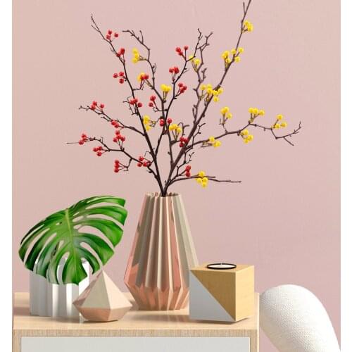 14 inch Artificial Red Berry Twig Stems Picks for Christmas Tree Decorations Crafts Wedding Party Holiday Home Decor Wreath DIY