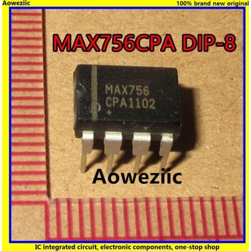 2Pcs/Lot MAX756CPA MAX756 DIP-8 3.3V/5V/Adjustable-Output, Step-Up DC-DC Converters New Original Product